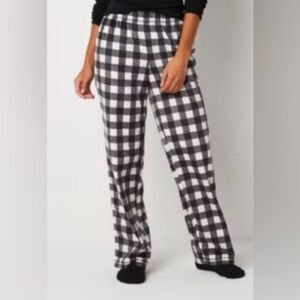 Sleep Chic Womens Fleece Pajama Pants with Socks Size XXL NWT